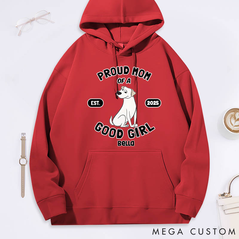 Personalized Dog Lover Proud Mom Classic Hoodies