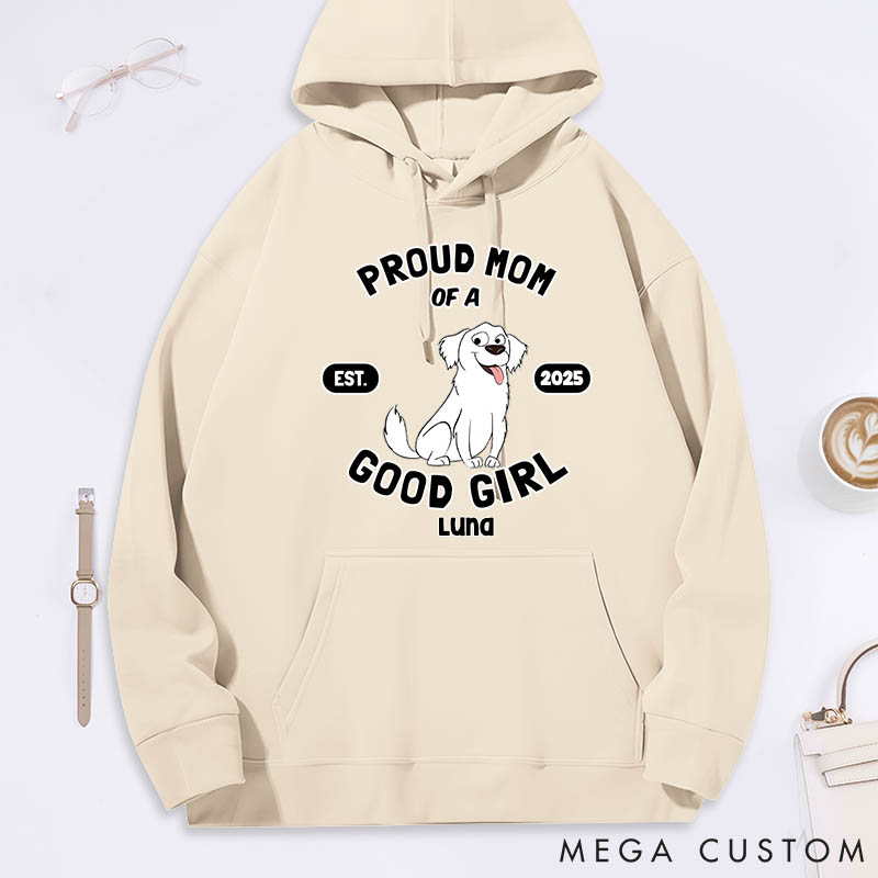 Personalized Dog Lover Proud Mom Classic Hoodies