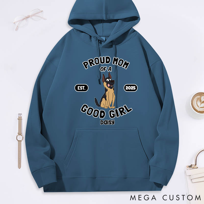 Personalized Dog Lover Proud Mom Classic Hoodies
