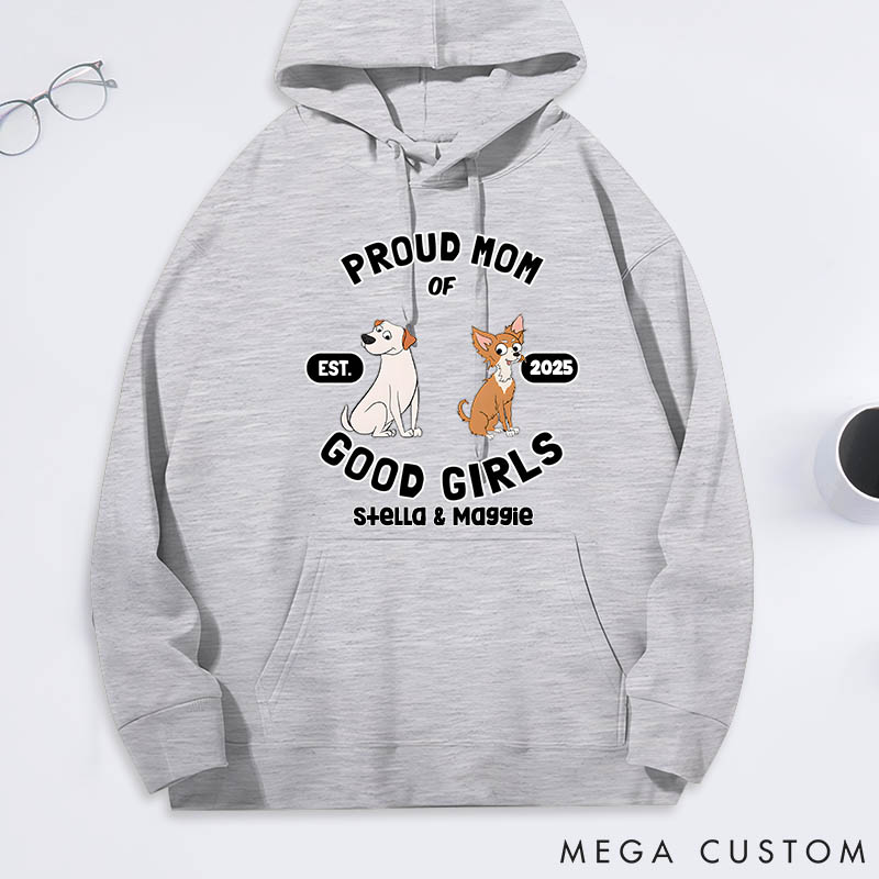 Personalized Dog Lover Proud Mom Classic Hoodies