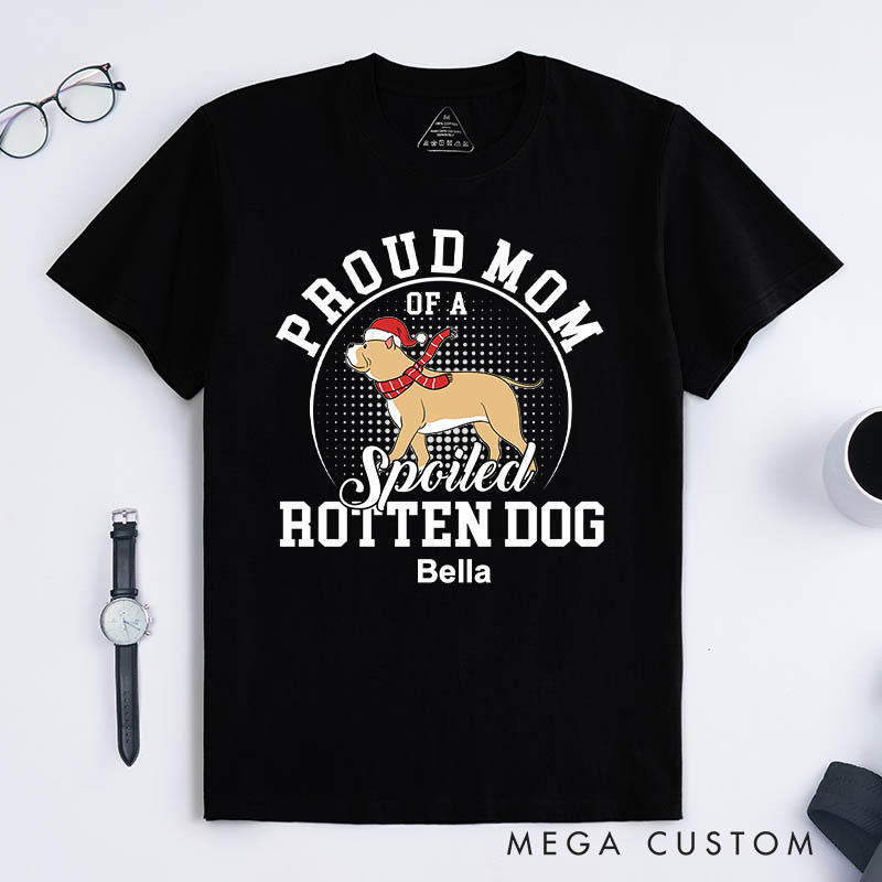 Personalized Dog Lover Proud Mom Dogs T-Shirt