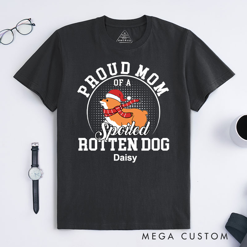 Personalized Dog Lover Proud Mom Dogs T-Shirt