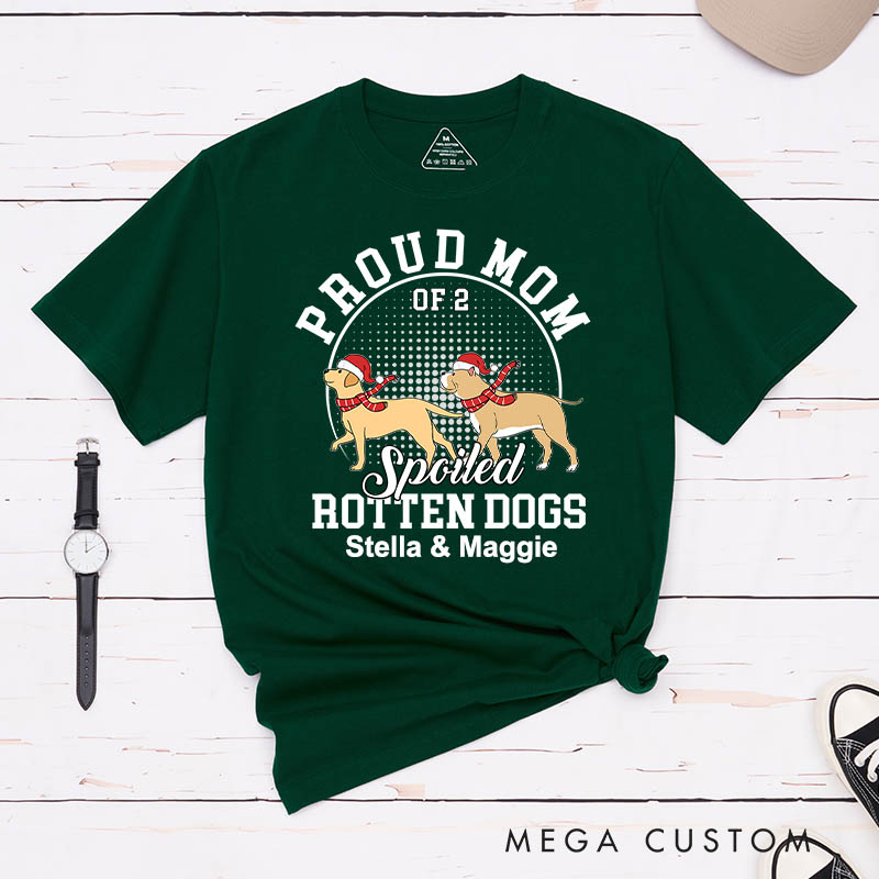 Personalized Dog Lover Proud Mom Dogs T-Shirt