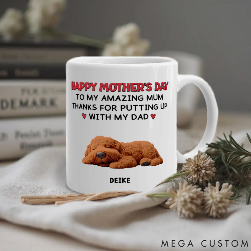 Personalized Dog Lover Putting Up with Mugs