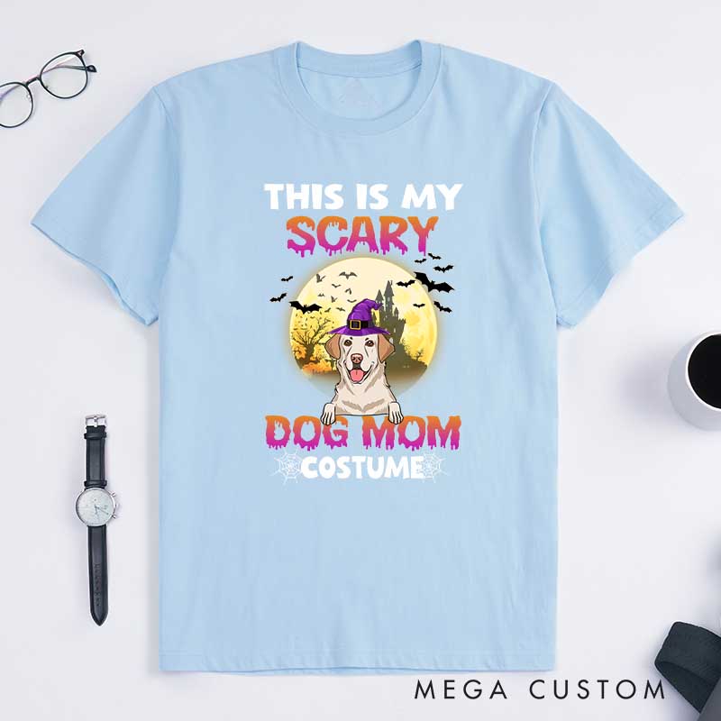 Personalized Dog Lover Scary Dog Mom T-Shirt