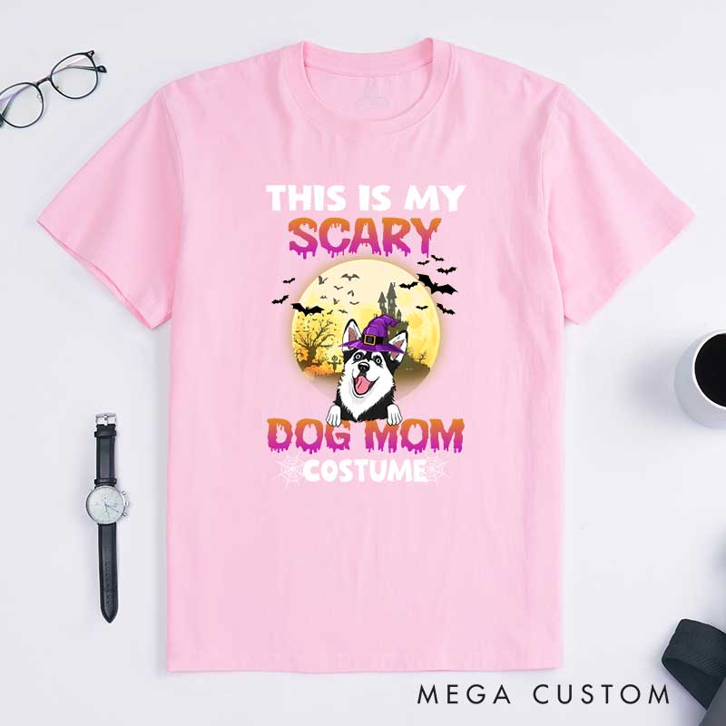 Personalized Dog Lover Scary Dog Mom T-Shirt