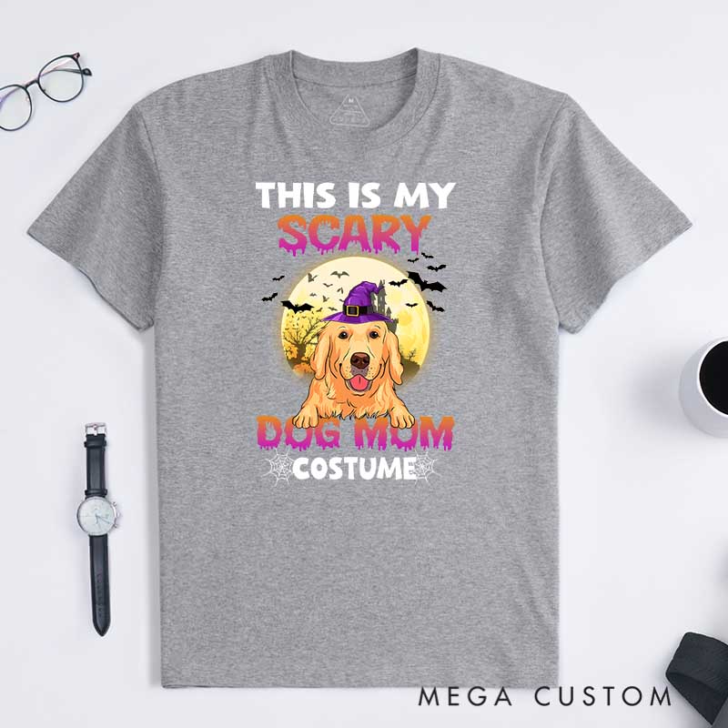 Personalized Dog Lover Scary Dog Mom T-Shirt