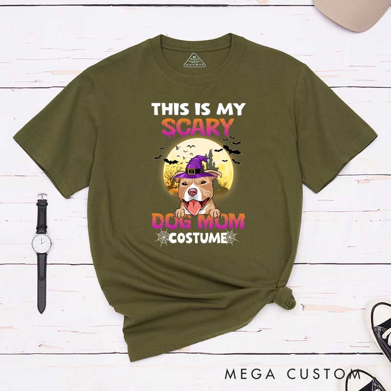Personalized Dog Lover Scary Dog Mom T-Shirt
