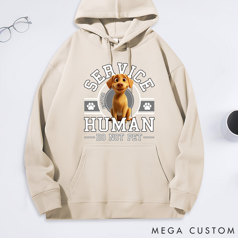 Personalized Dog Lover Service Human Cartoon Classic Hoodies