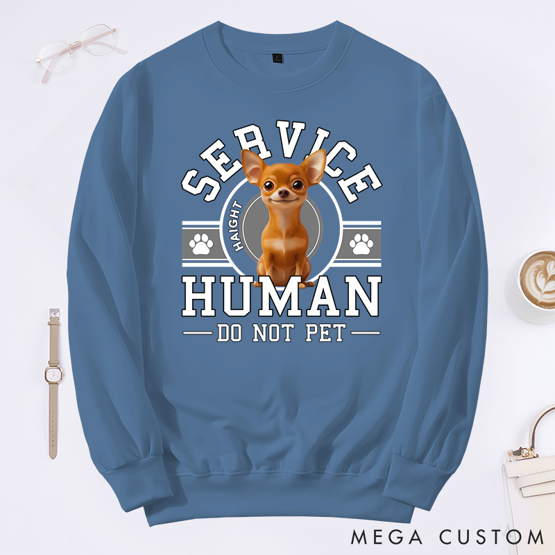 Personalized Dog Lover Service Human Cartoon Classic Sweatshirts