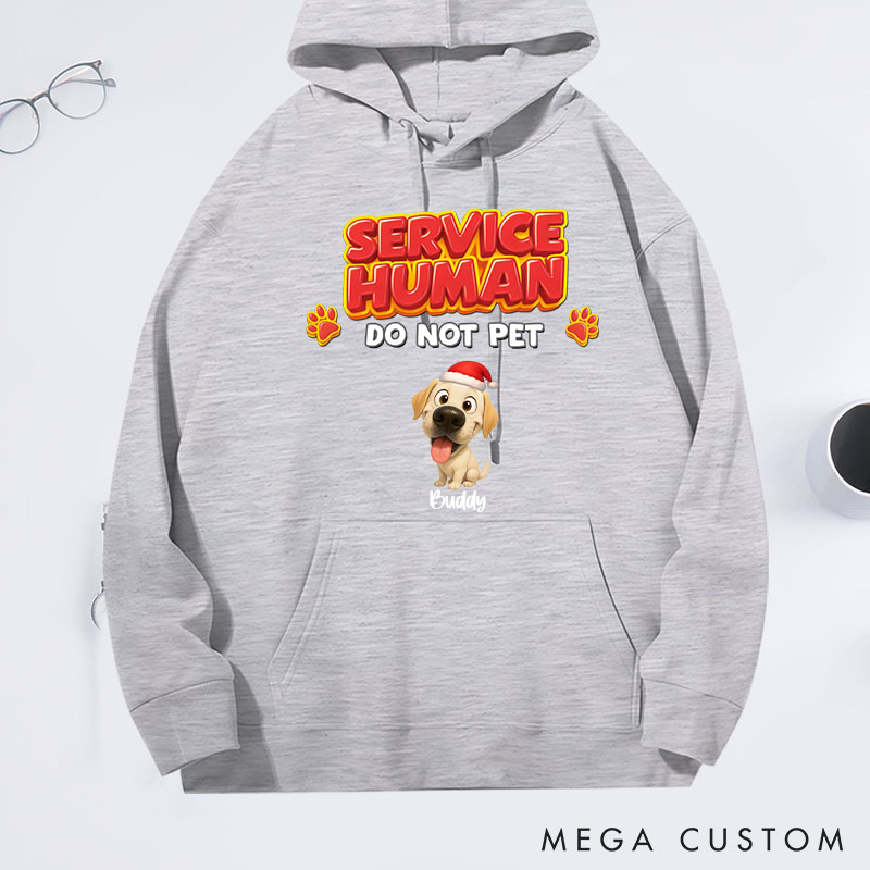 Personalized Dog Lover Service Human Christmas Hoodies