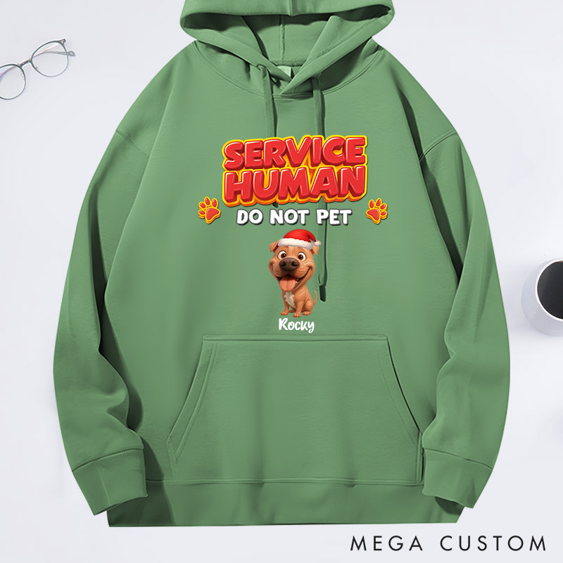 Personalized Dog Lover Service Human Christmas Hoodies