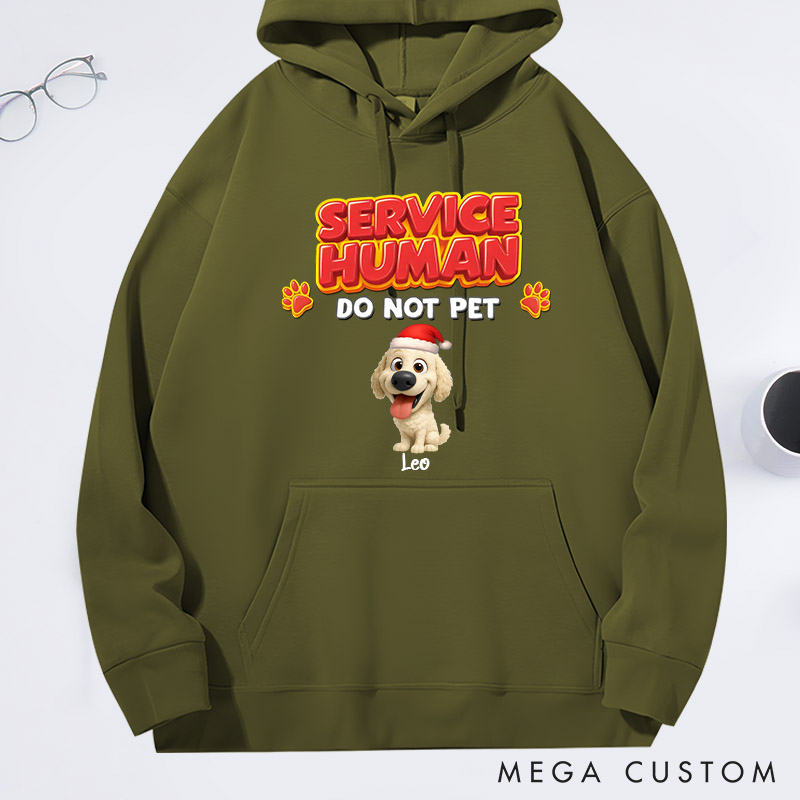 Personalized Dog Lover Service Human Christmas Hoodies