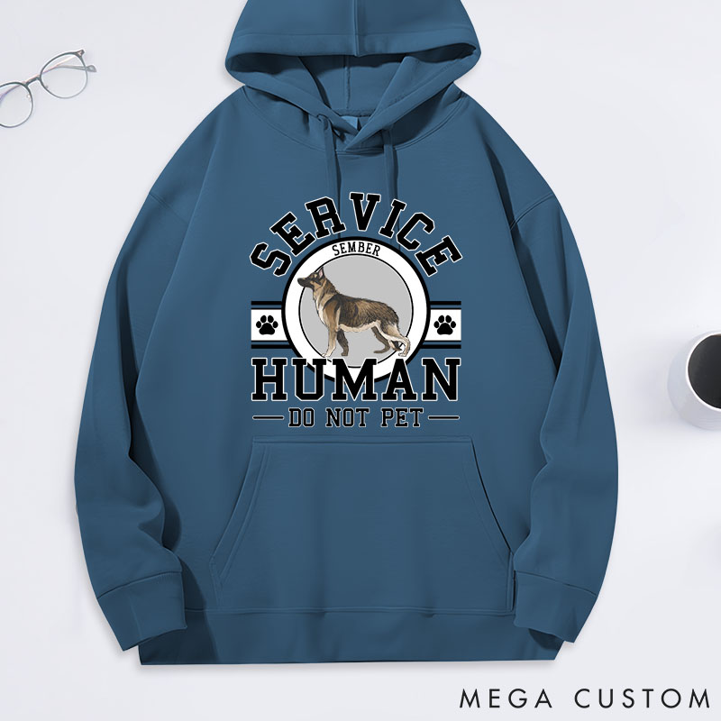 Personalized Dog Lover Service Human Classic Hoodies