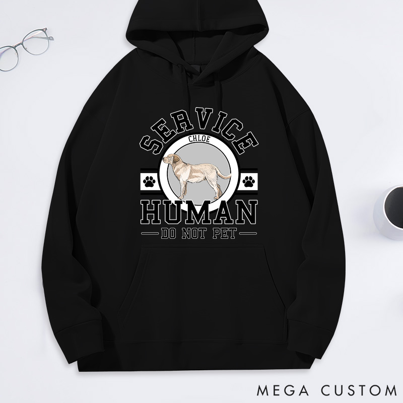 Personalized Dog Lover Service Human Classic Hoodies
