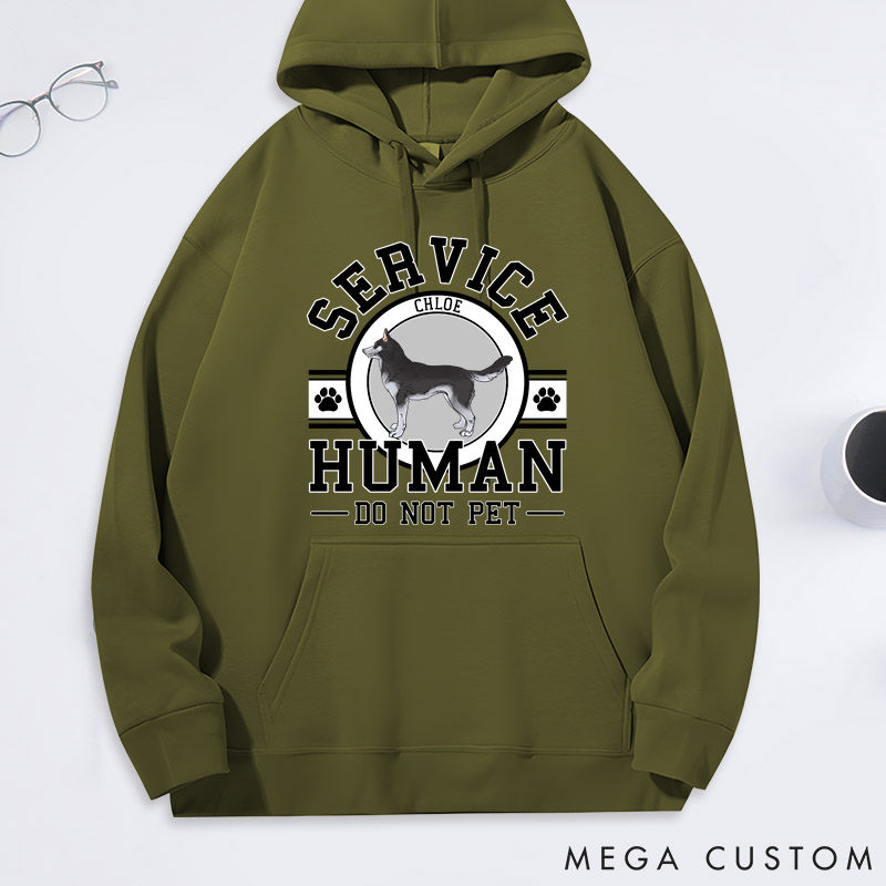 Personalized Dog Lover Service Human Classic Hoodies