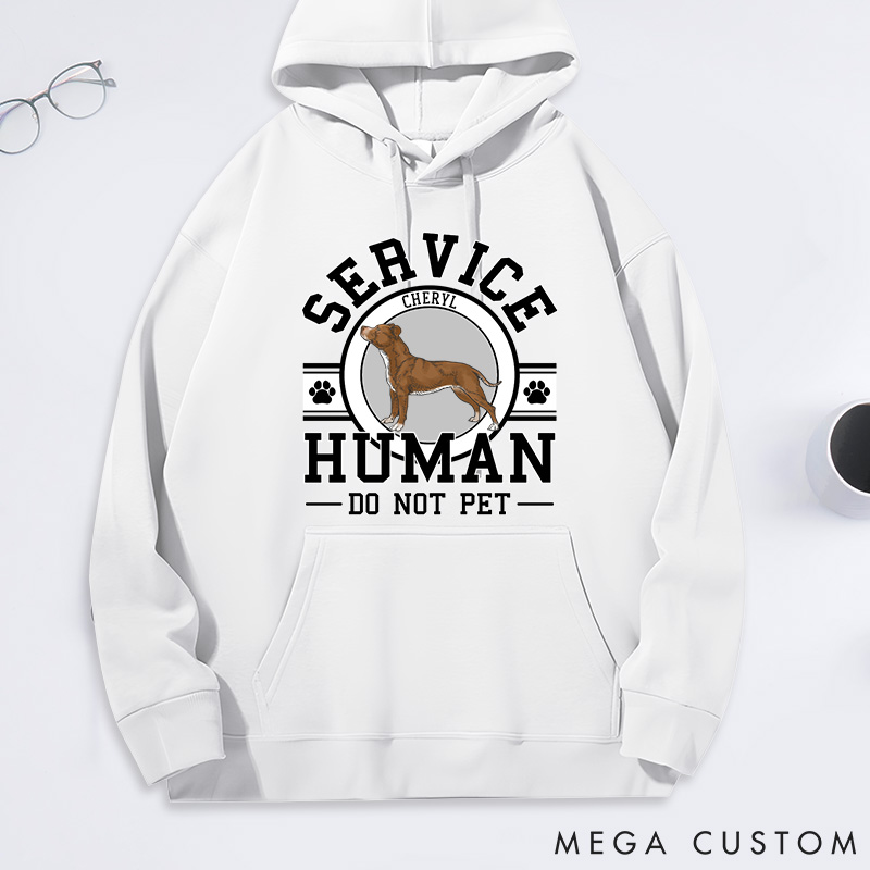 Personalized Dog Lover Service Human Classic Hoodies