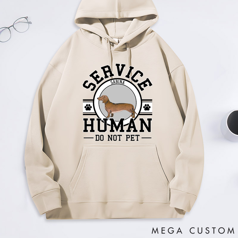 Personalized Dog Lover Service Human Classic Hoodies