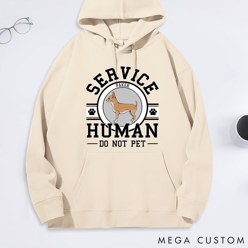 Personalized Dog Lover Service Human Classic Hoodies