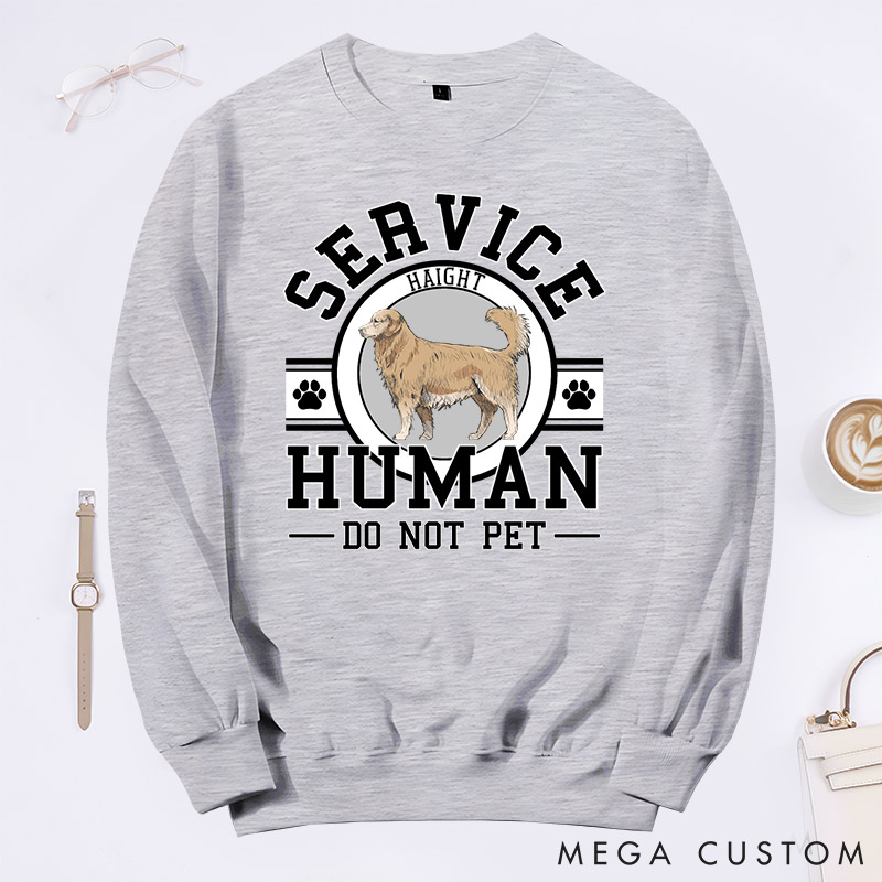 Personalized Dog Lover Service Human Classic Sweatshirts