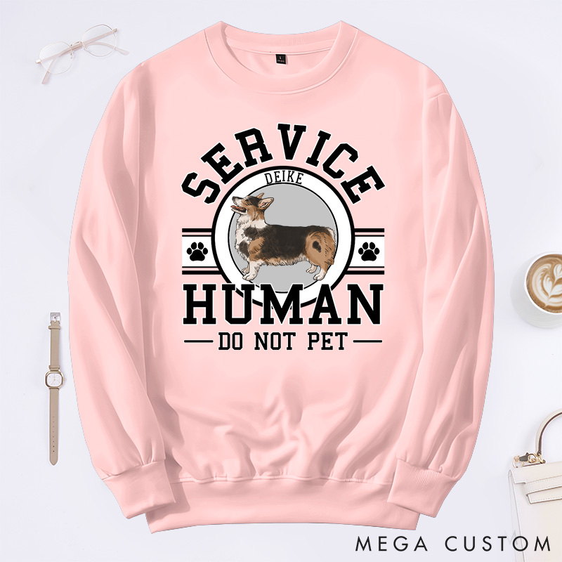 Personalized Dog Lover Service Human Classic Sweatshirts