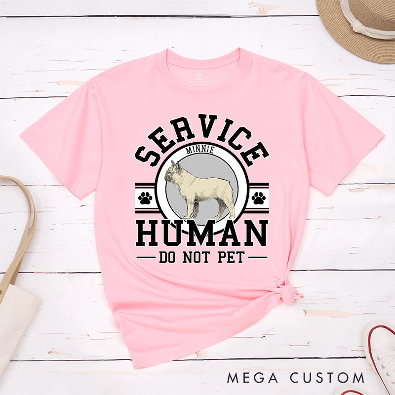 Personalized Dog Lover Service Human T-Shirt