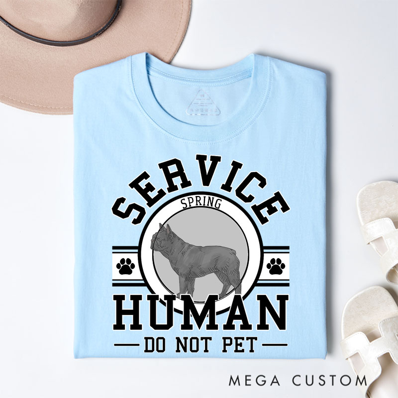 Personalized Dog Lover Service Human T-Shirt