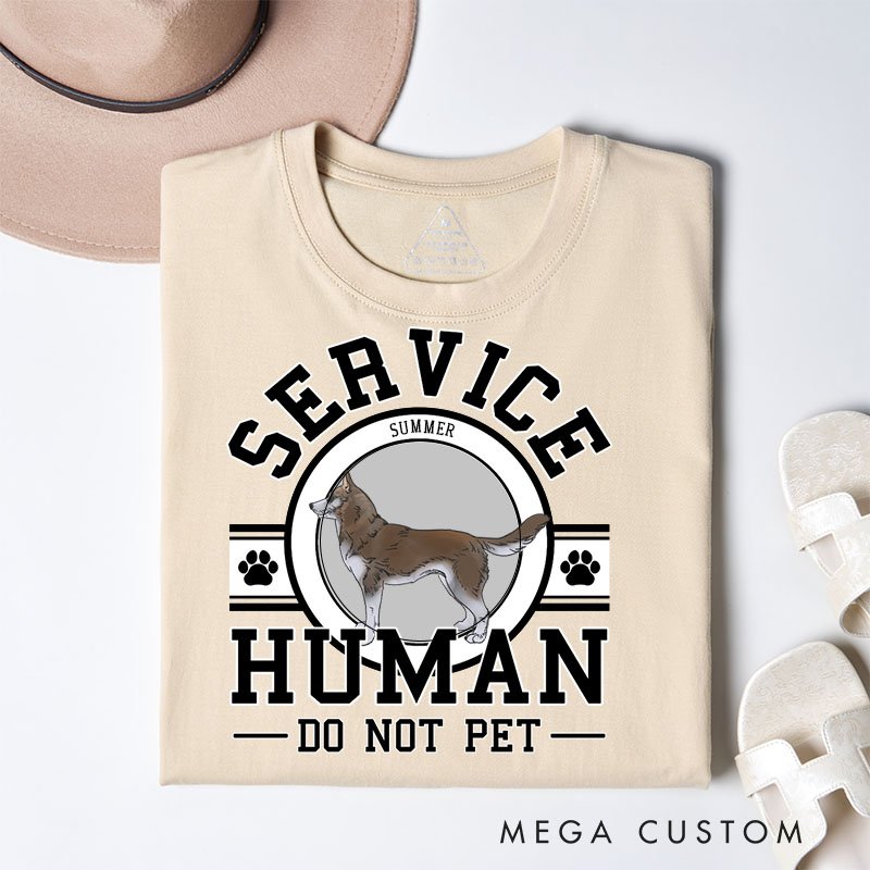 Personalized Dog Lover Service Human T-Shirt