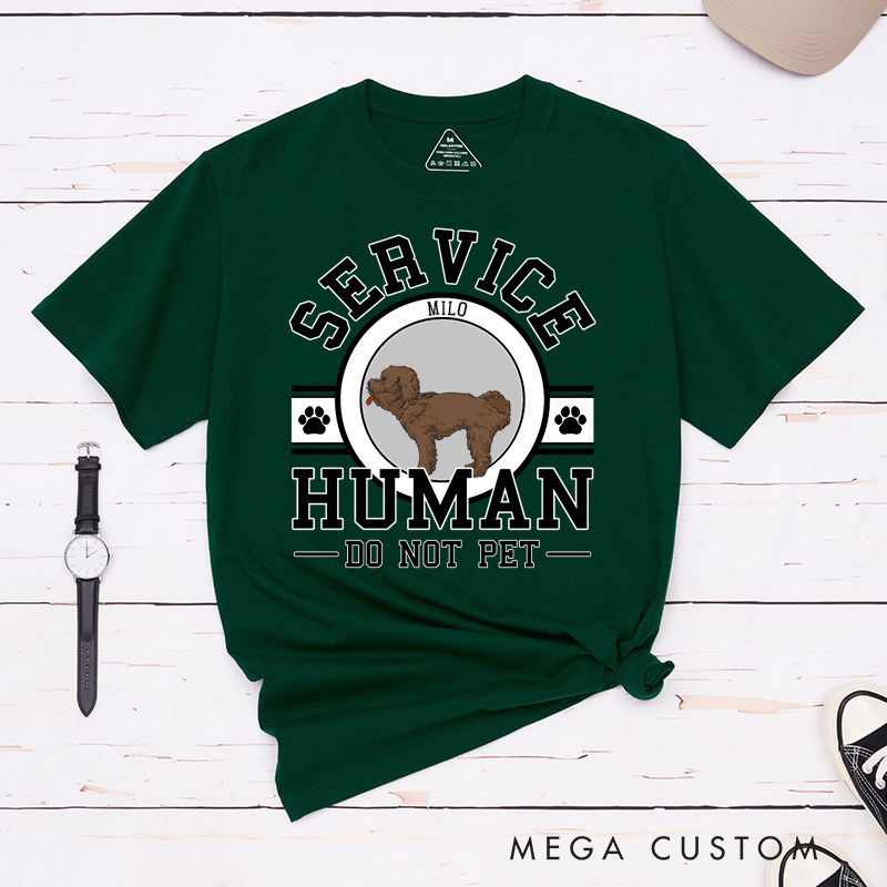 Personalized Dog Lover Service Human T-Shirt