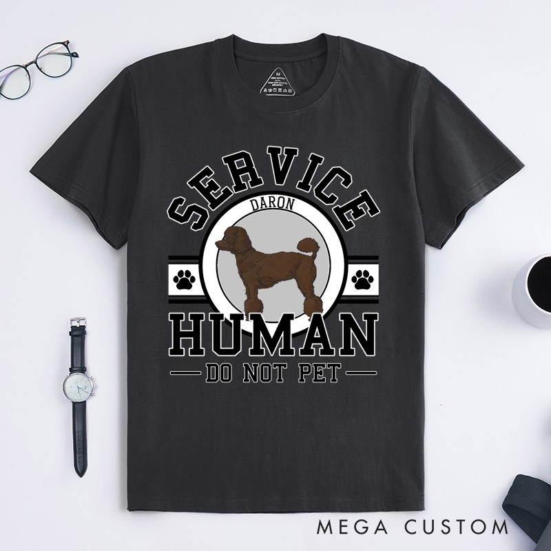 Personalized Dog Lover Service Human T-Shirt