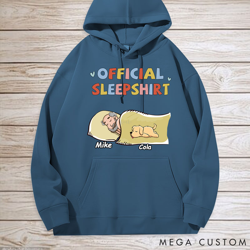 Personalized Dog Lover Sleeping Dog Hoodies