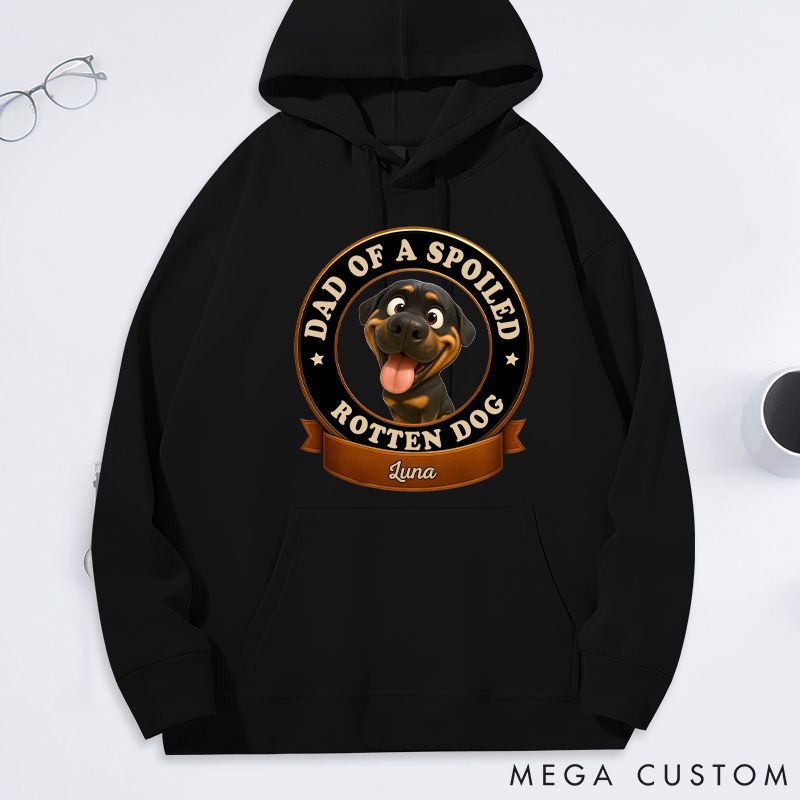 Personalized Dog Lover Spoiled Dog Dad Hoodies