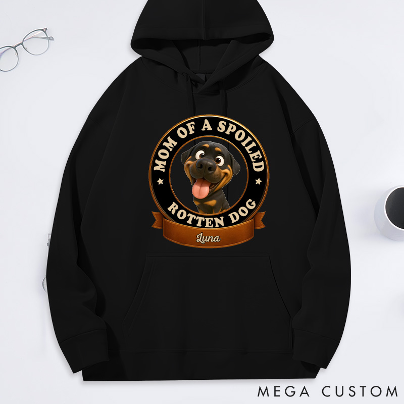 Personalized Dog Lover Spoiled Dog Mom Hoodies