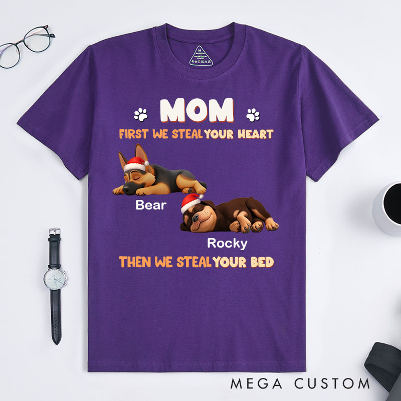 Personalized Dog Lover Steal Your Dog Parent Life T-Shirt