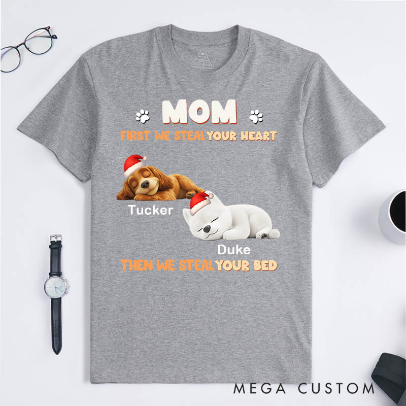 Personalized Dog Lover Steal Your Dog Parent Life T-Shirt