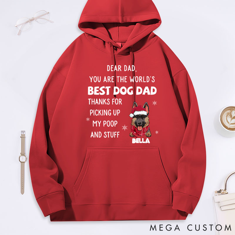 Personalized Dog Lover Thank You Dad Classic Hoodies