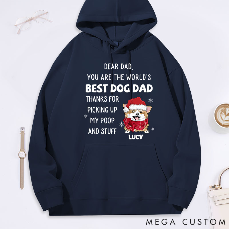 Personalized Dog Lover Thank You Dad Classic Hoodies