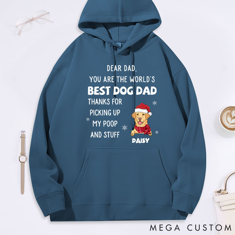 Personalized Dog Lover Thank You Dad Classic Hoodies