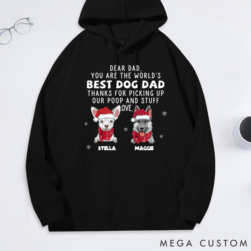 Personalized Dog Lover Thank You Dad Classic Hoodies