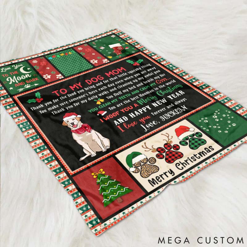 Personalized Dog Lover Thank You Hooman Throw Blanket