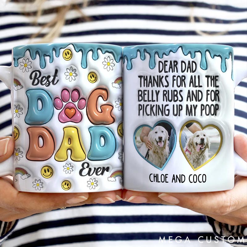 Personalized Dog Lover Thanks for All the Belly Rubs Mugs