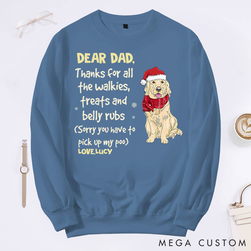 Personalized Dog Lover Thanks for All the Walkies Treats Sweatshirts