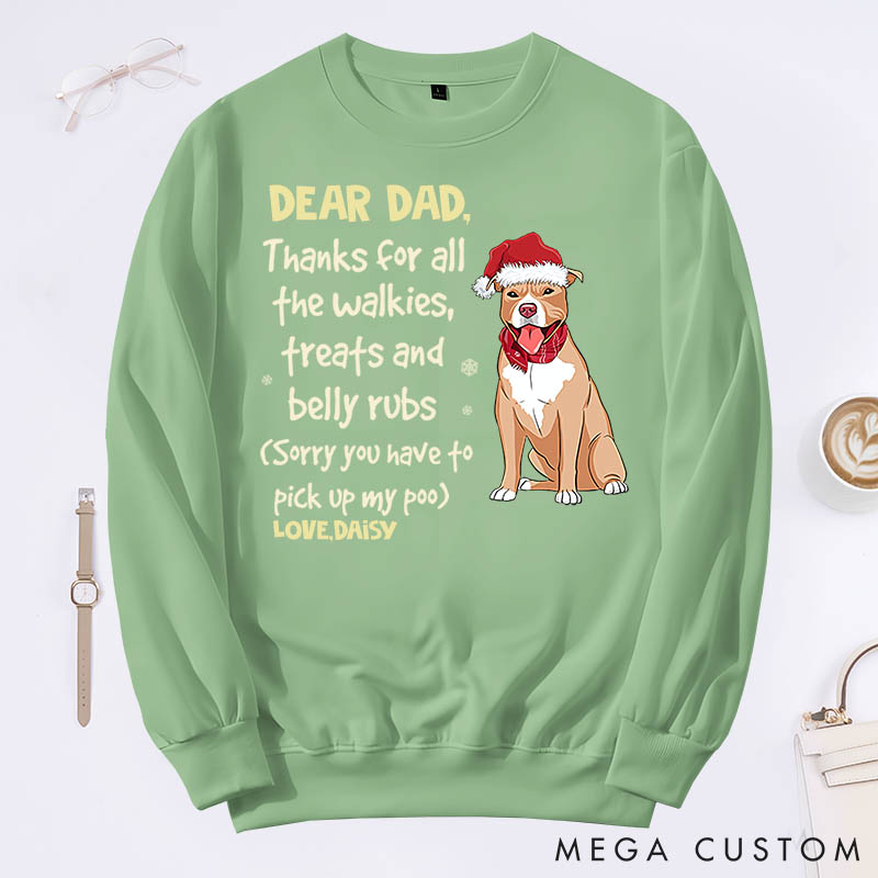 Personalized Dog Lover Thanks for All the Walkies Treats Sweatshirts