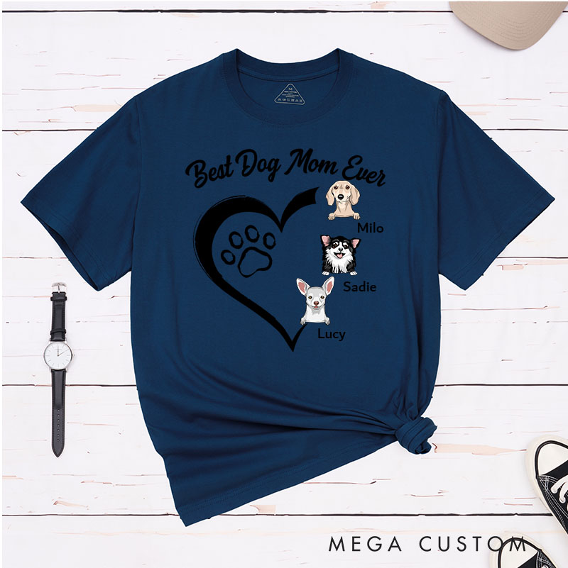 Personalized Dog Lover The Best Dog Mum Ever T-Shirt