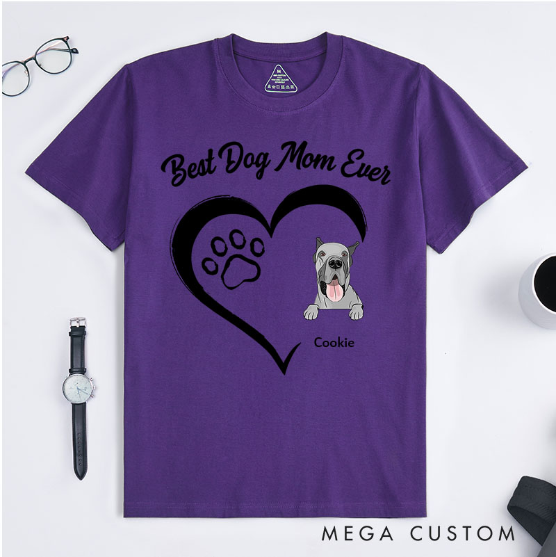 Personalized Dog Lover The Best Dog Mum Ever T-Shirt
