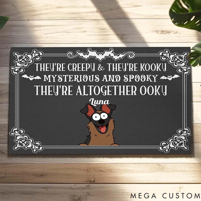 Personalized Dog Lover They Are Altogether Ooky Doormat
