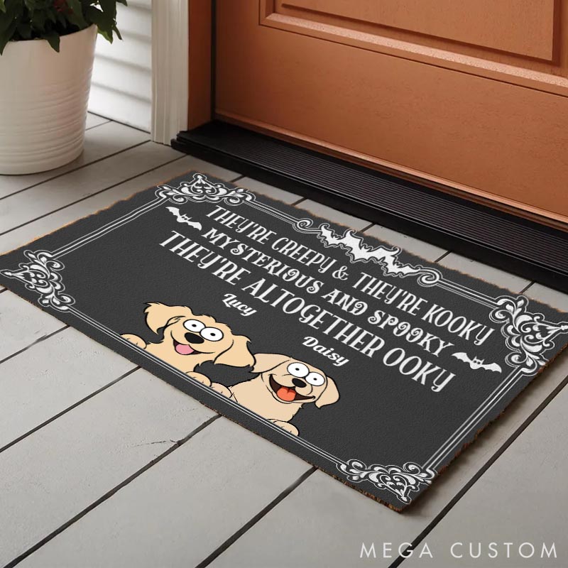 Personalized Dog Lover They Are Altogether Ooky Doormat