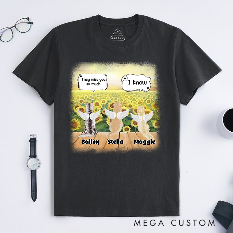 Personalized Dog Lover They Still Talk about You Outdoor Scene T-Shirt