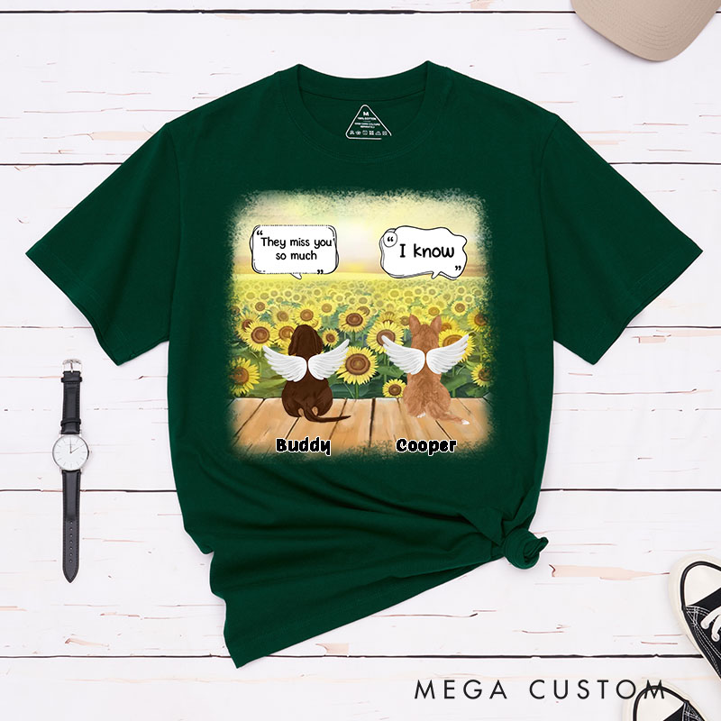 Personalized Dog Lover They Still Talk about You Outdoor Scene T-Shirt