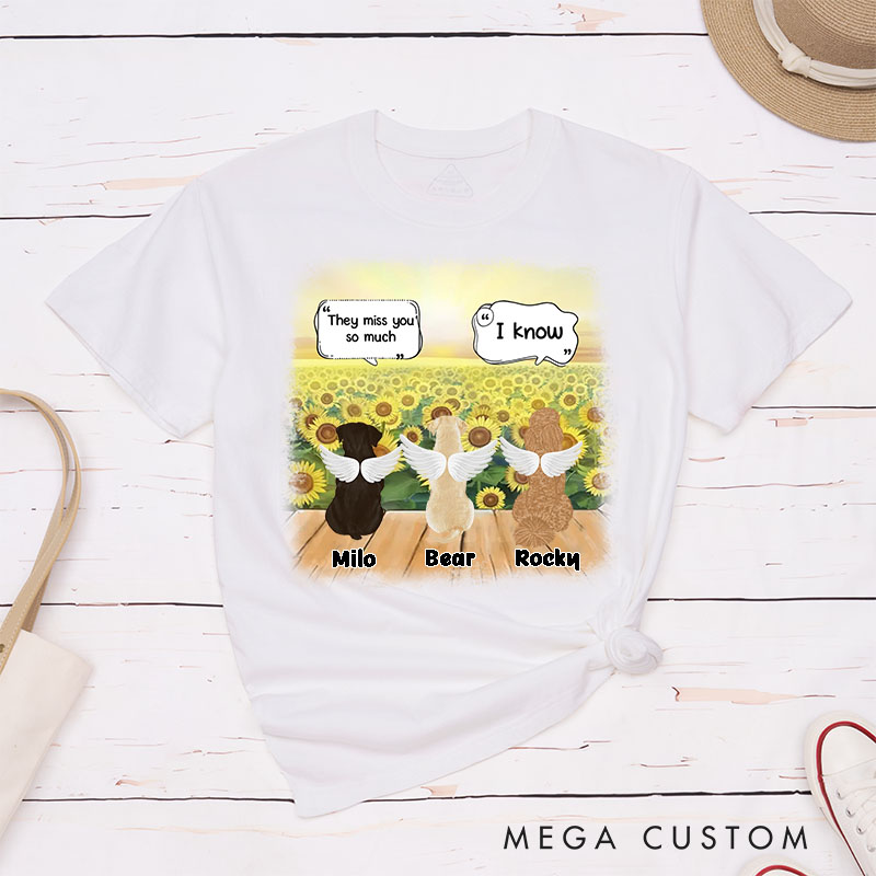 Personalized Dog Lover They Still Talk about You Outdoor Scene T-Shirt